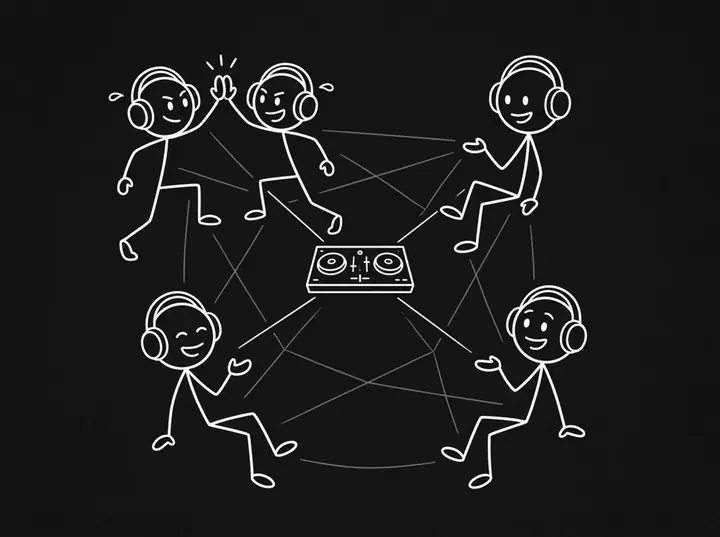 Comunidade de DJs para network
